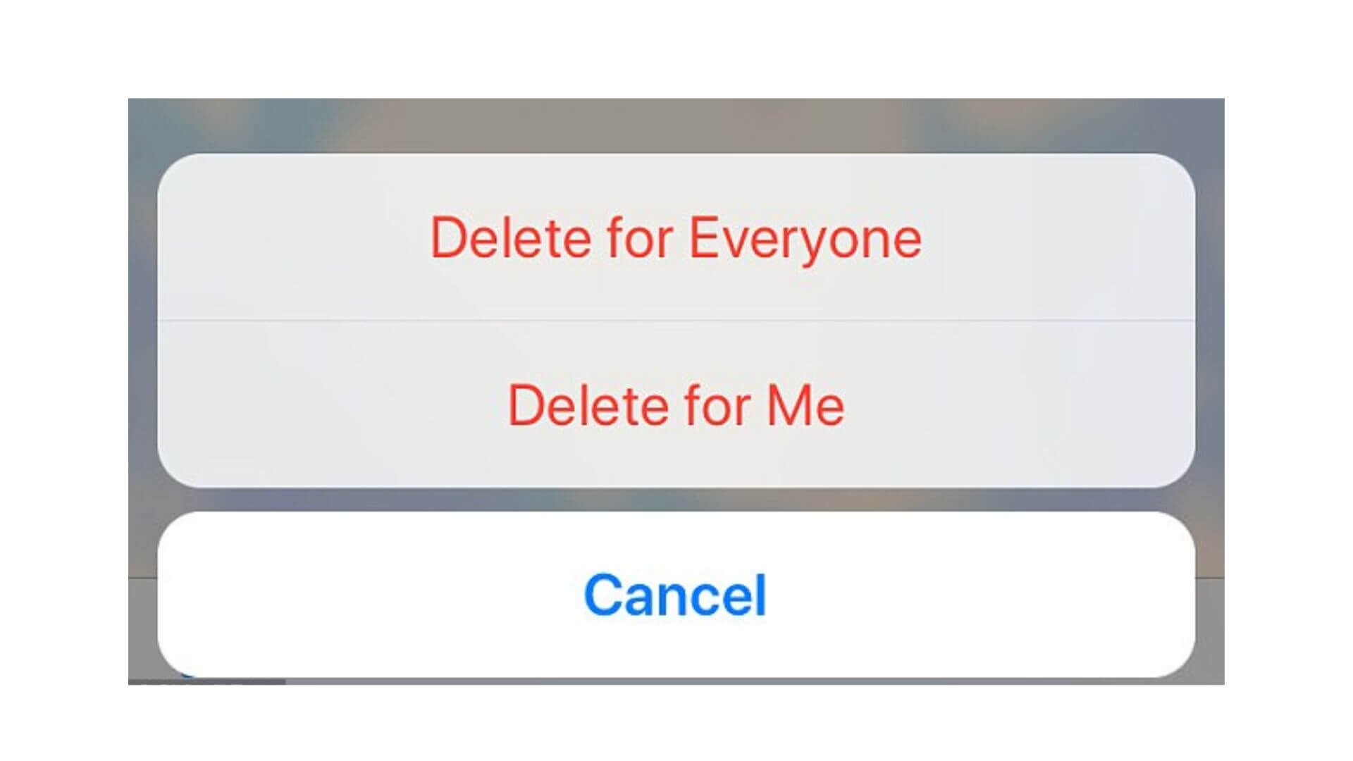 Delete For Everyone in WhatsApp