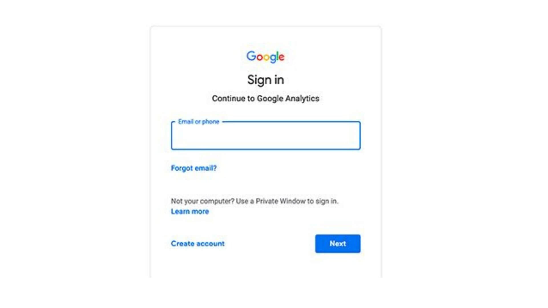 Enter Gmail or Google Account details