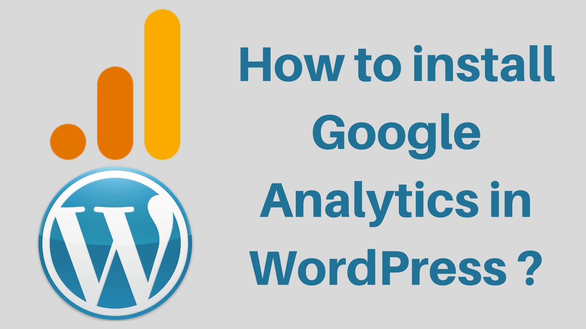 Add Google Analytics to WordPress website