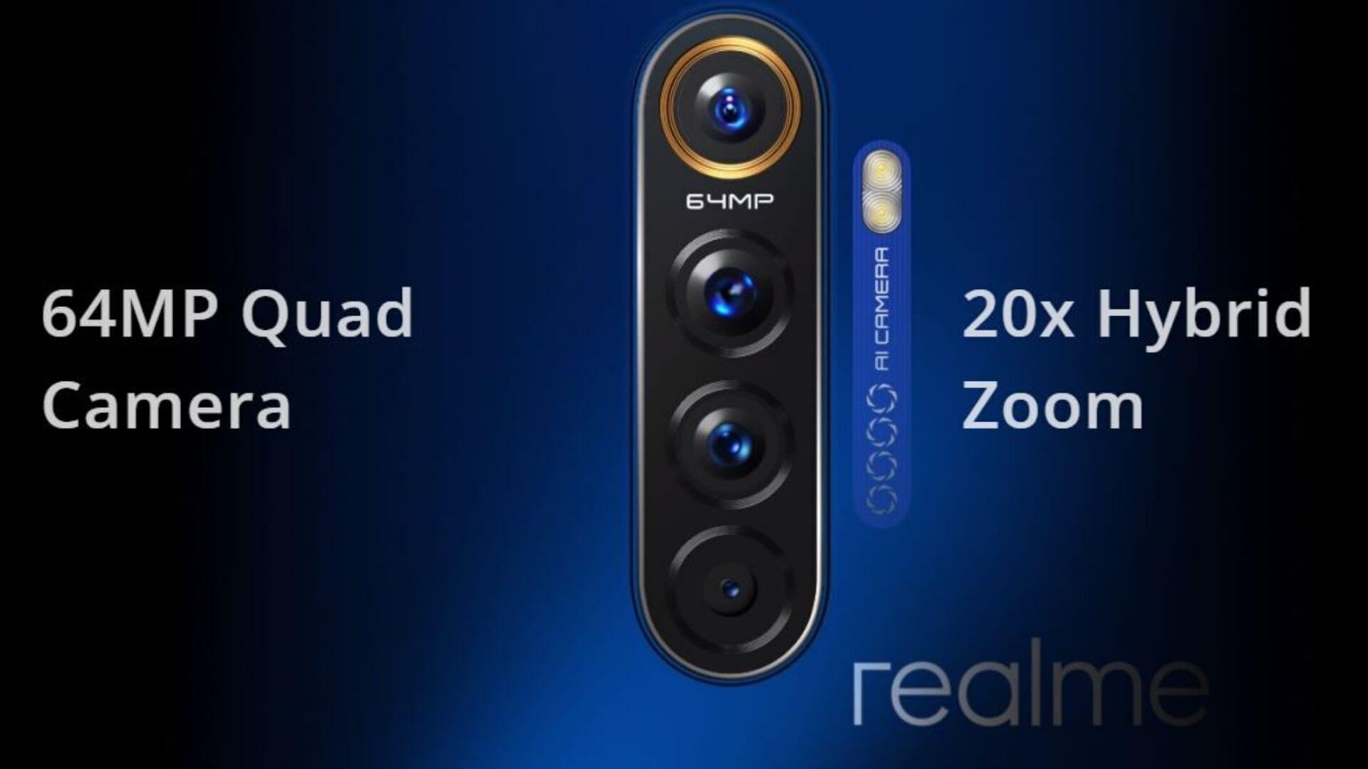 Realme X2 Pro has Quad camera on the rear