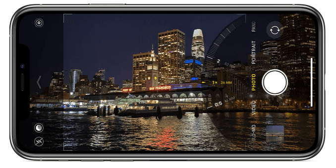 ultra-wide camera in iPhone 11