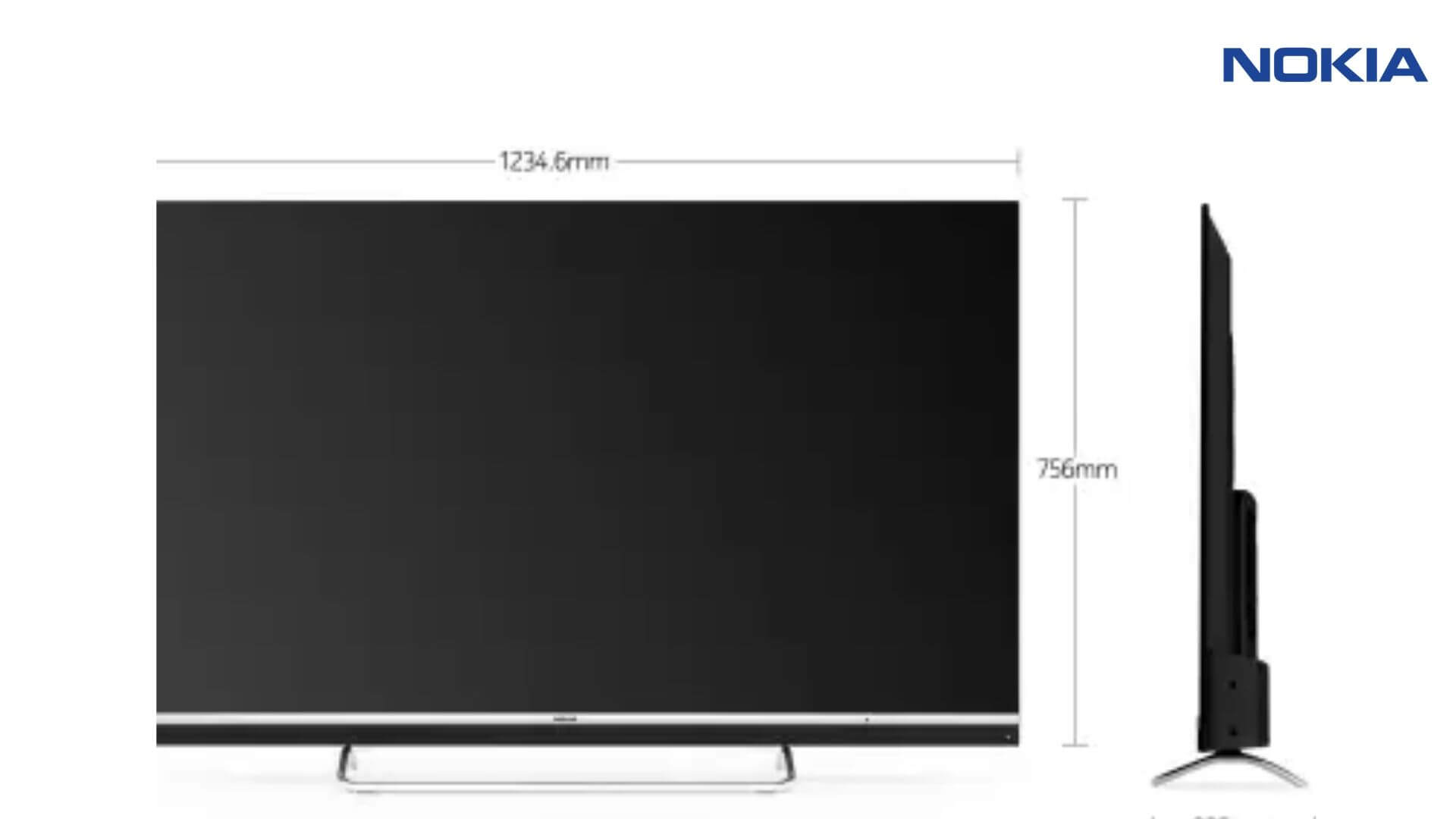 Clean design of Nokia Smart TV