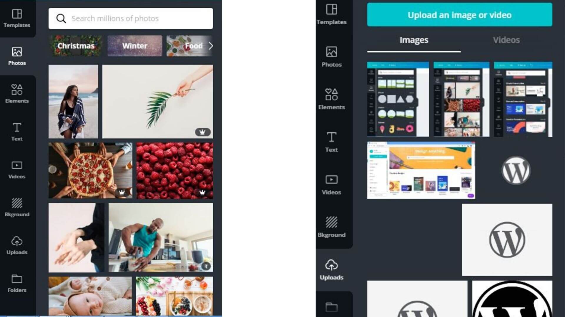 How to add photos in Canva