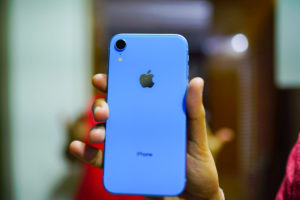 Blue iPhone XR Bokeh Shot