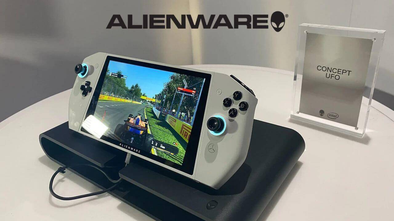 Concept UFO has an 8-inch screen with detachable controllers