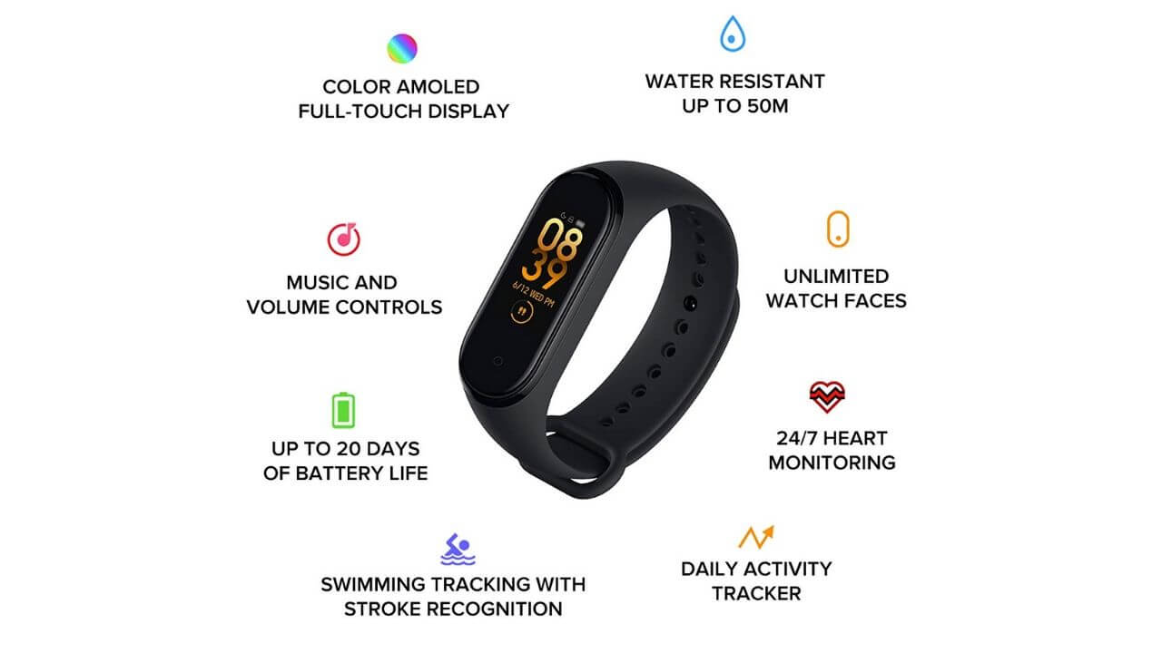 Mi Band 4 Fitness and Health Tracking