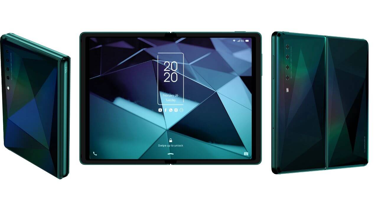 TCL introduced a foldable phone at CES 2020