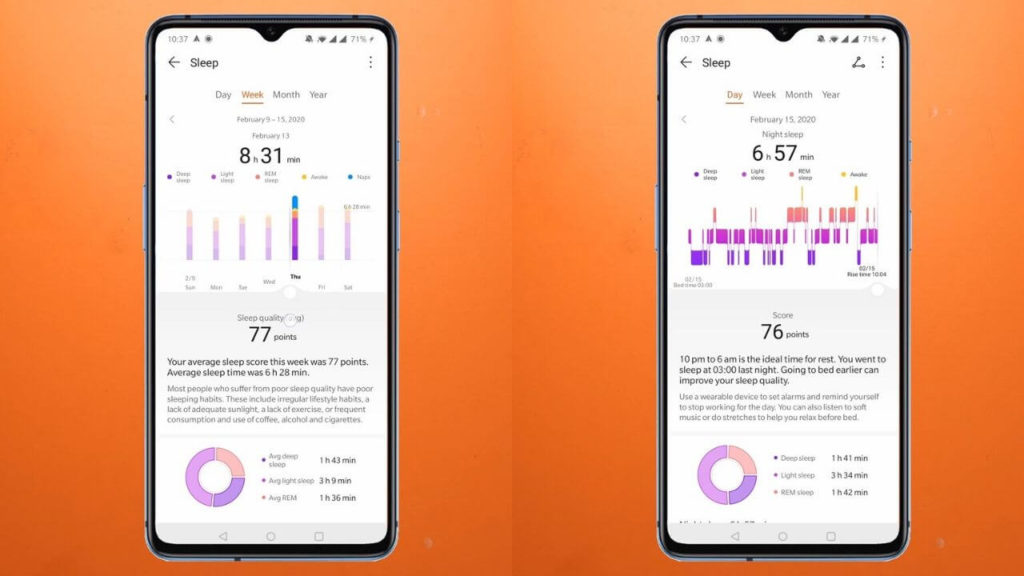 Sleep Tracking via Huawei Health App