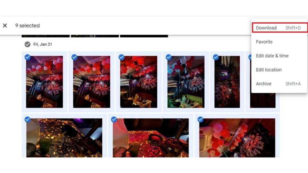 How to transfer photos from Google Photos to iPhone Gallery