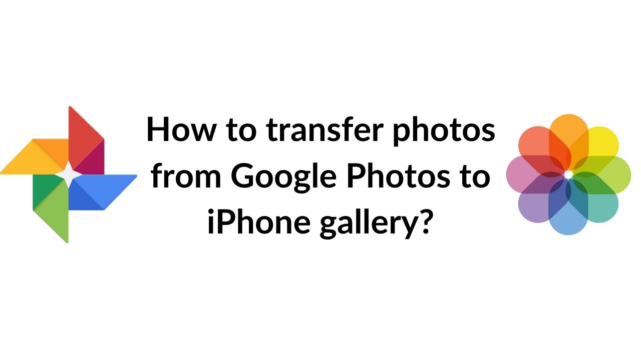 downloading all google photos onto iphone