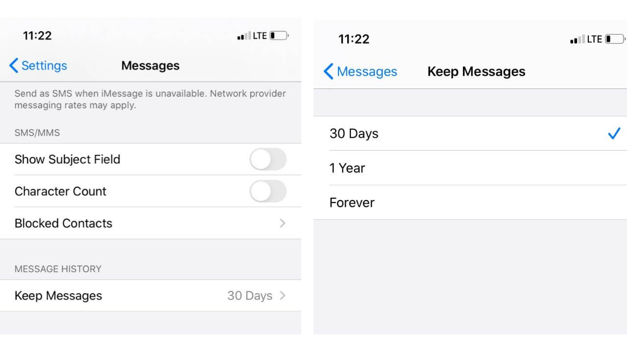 Keep Messages on iPhone