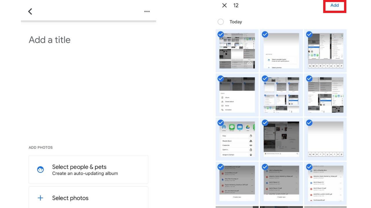 Organize files in Google Photos