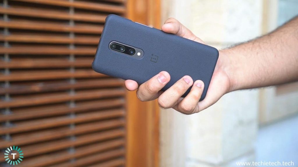 OnePlus Sandstone Case on 7 Pro
