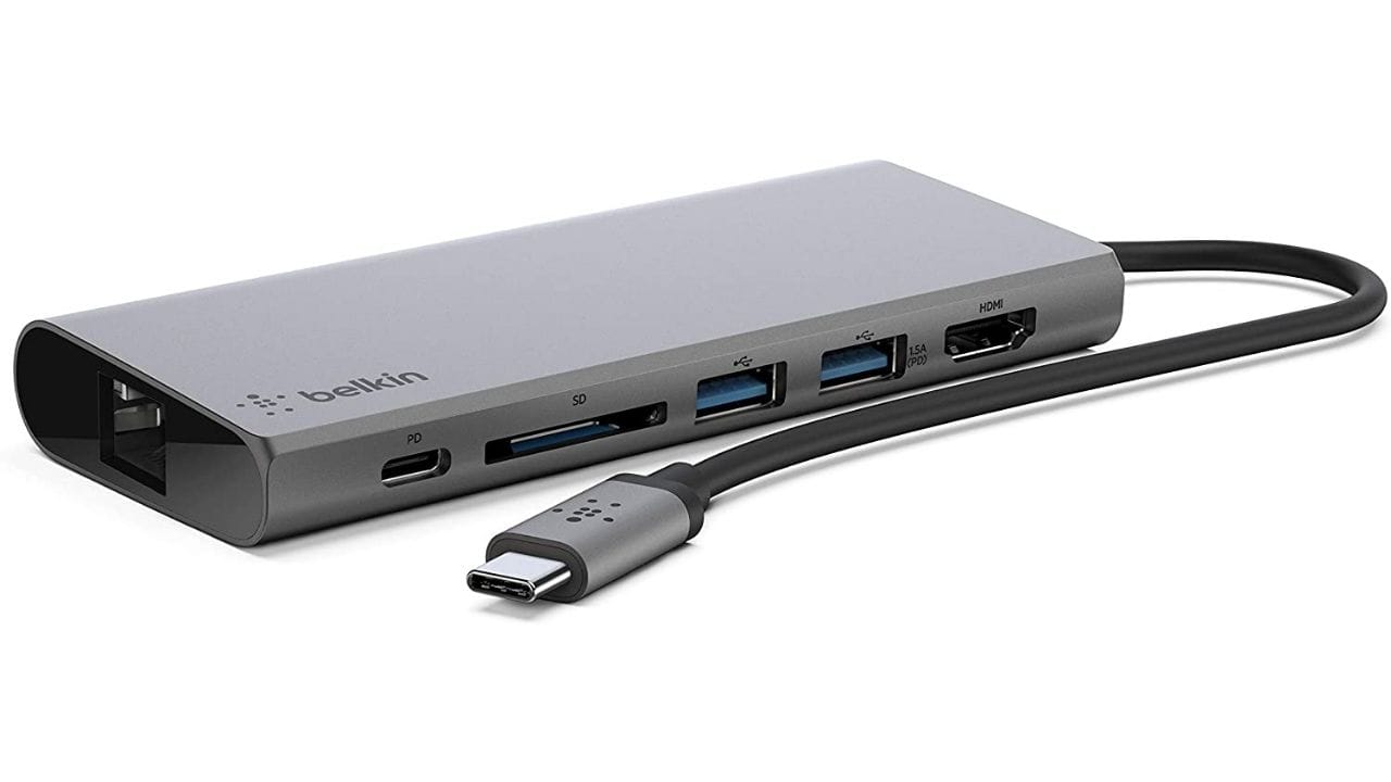 Belkin USB-C Hub with Tethered Cable