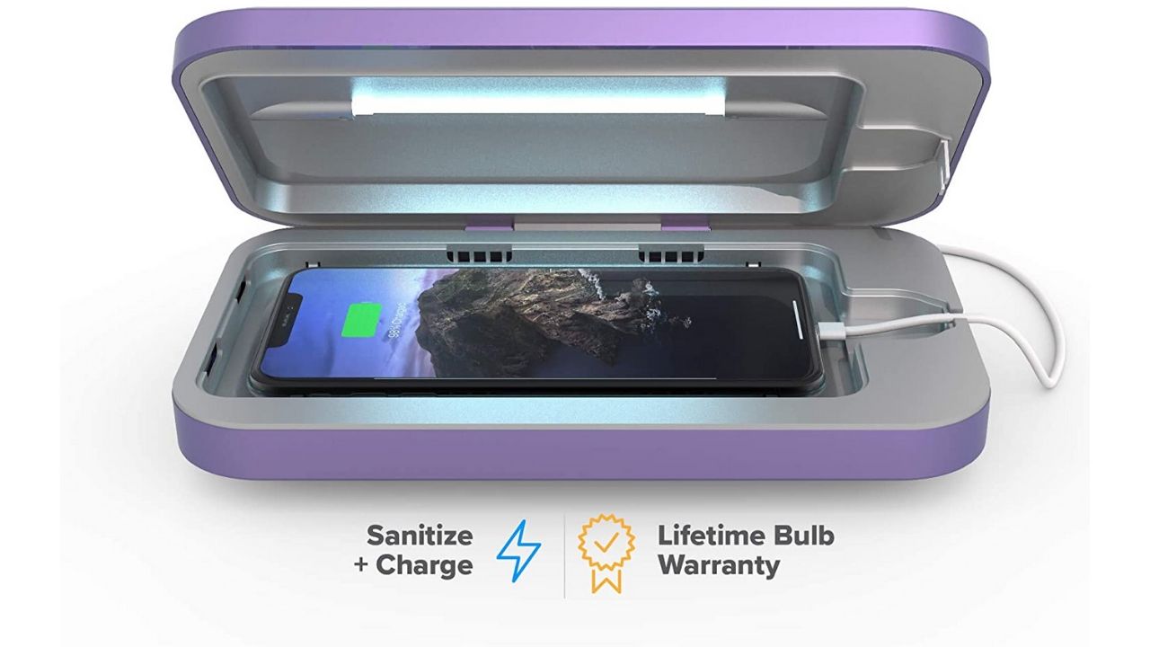 UV smartphone sanitizer and charger