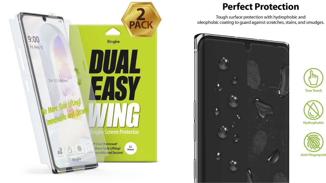 Ringke LG Velvet Screen Protector