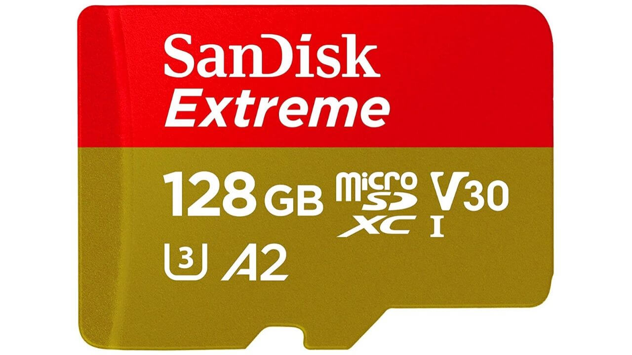 SanDisk 128GB Extreme MicroSDXC UHS-I Memory Card