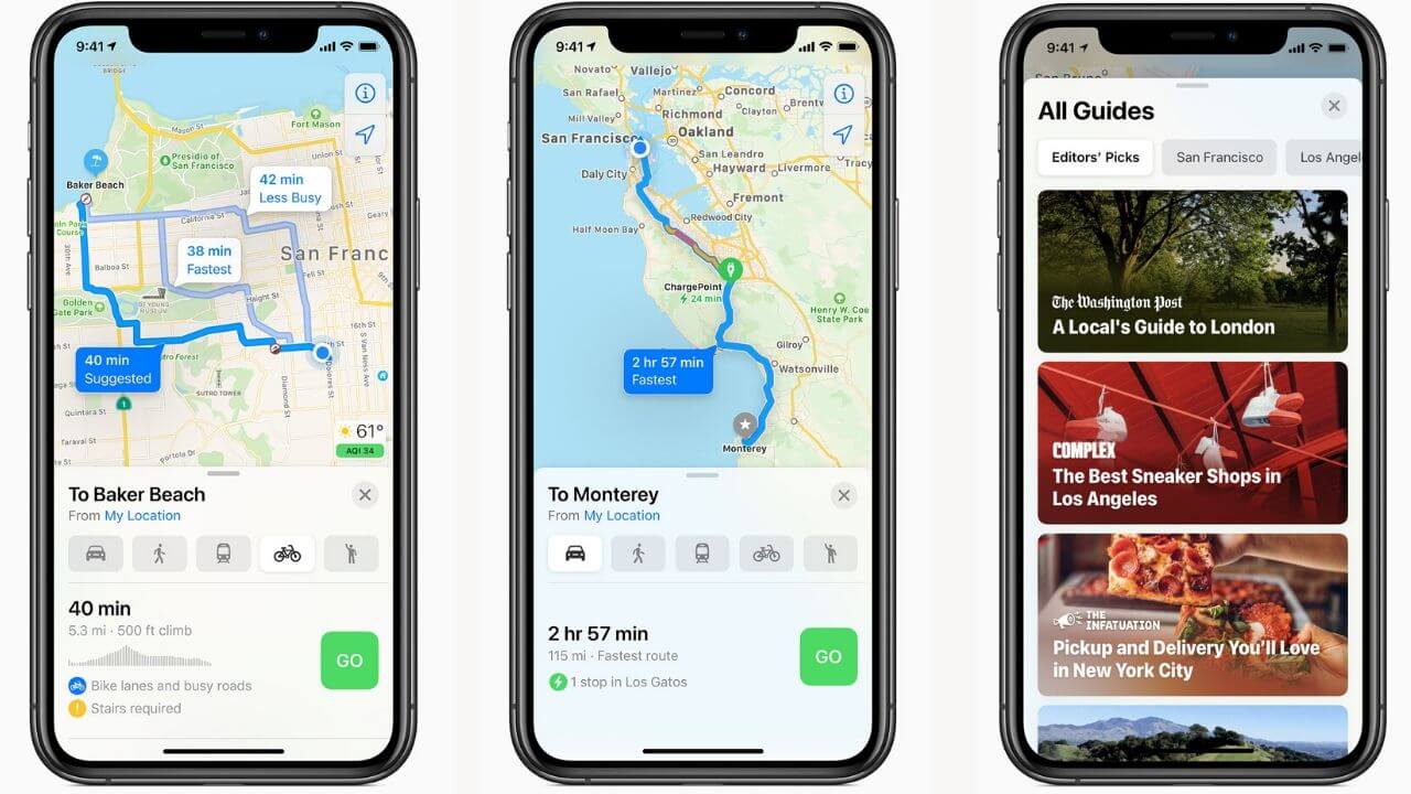 iOS 14 Updates in Maps