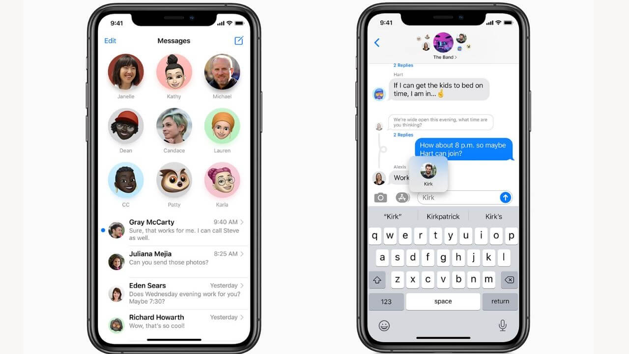 iOS 14 Updates in Messages