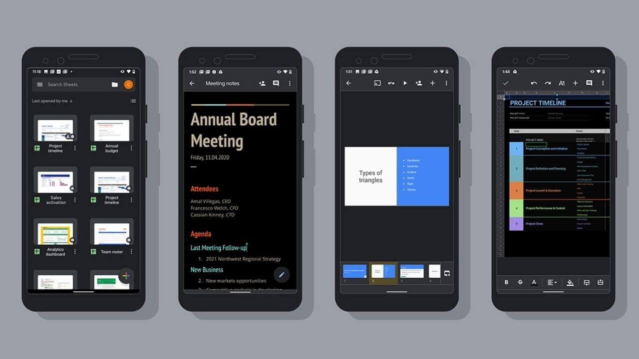 How to enable Dark Theme in Google Docs, Sheets, and Slides on Android