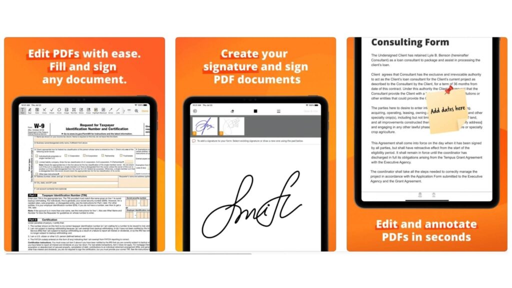 pdfFiller best pdf editing app for iPhone and iPad