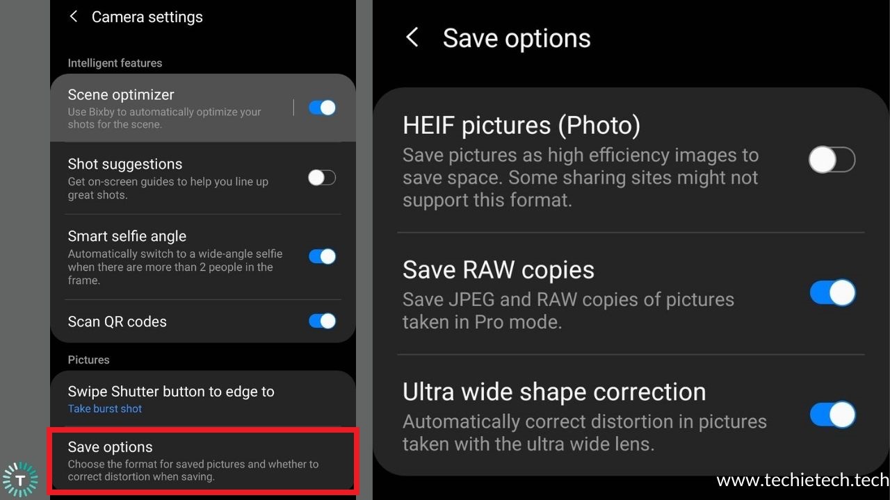 Enable RAW Capture in Galaxy S10
