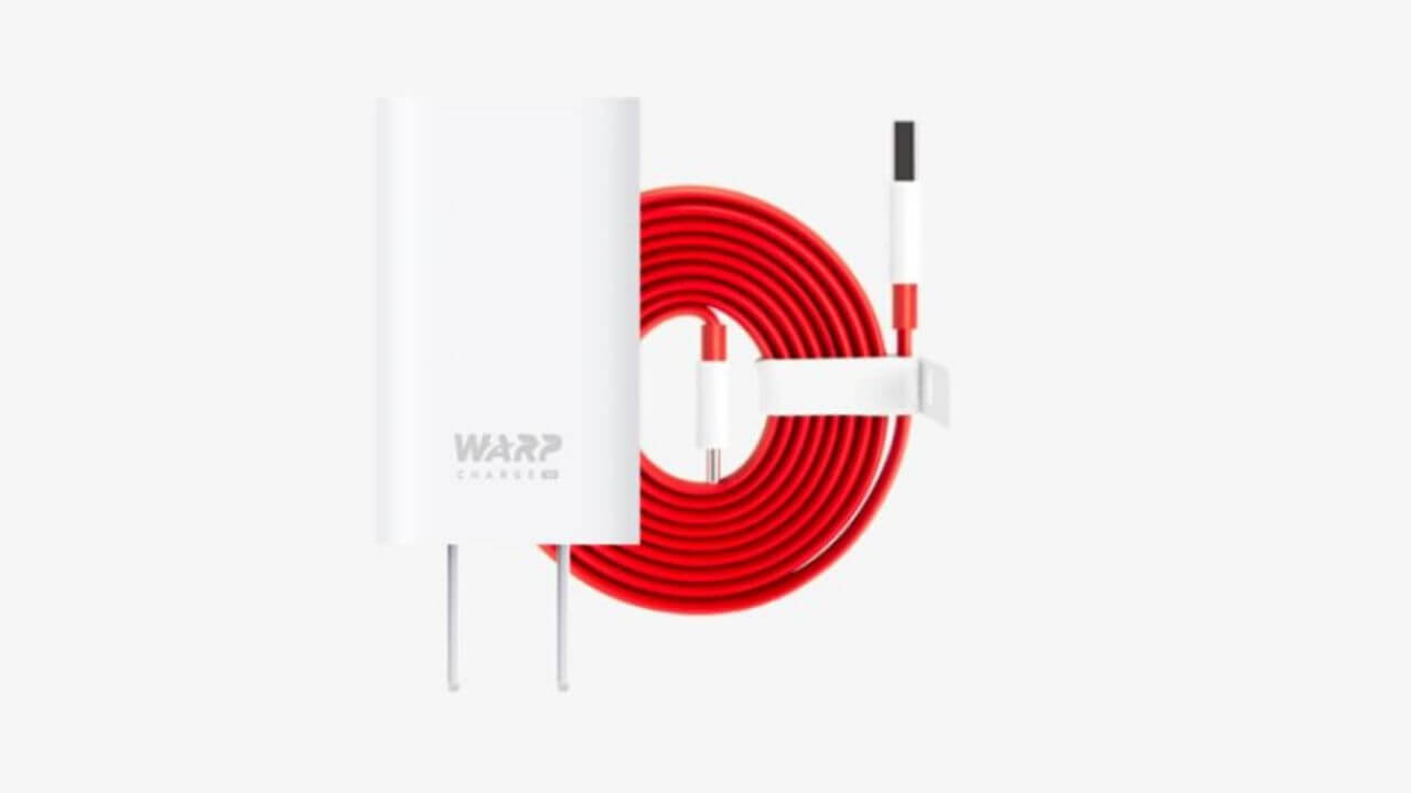 OnePlus Warp 30 Charge Power Adapter and Type-C cable