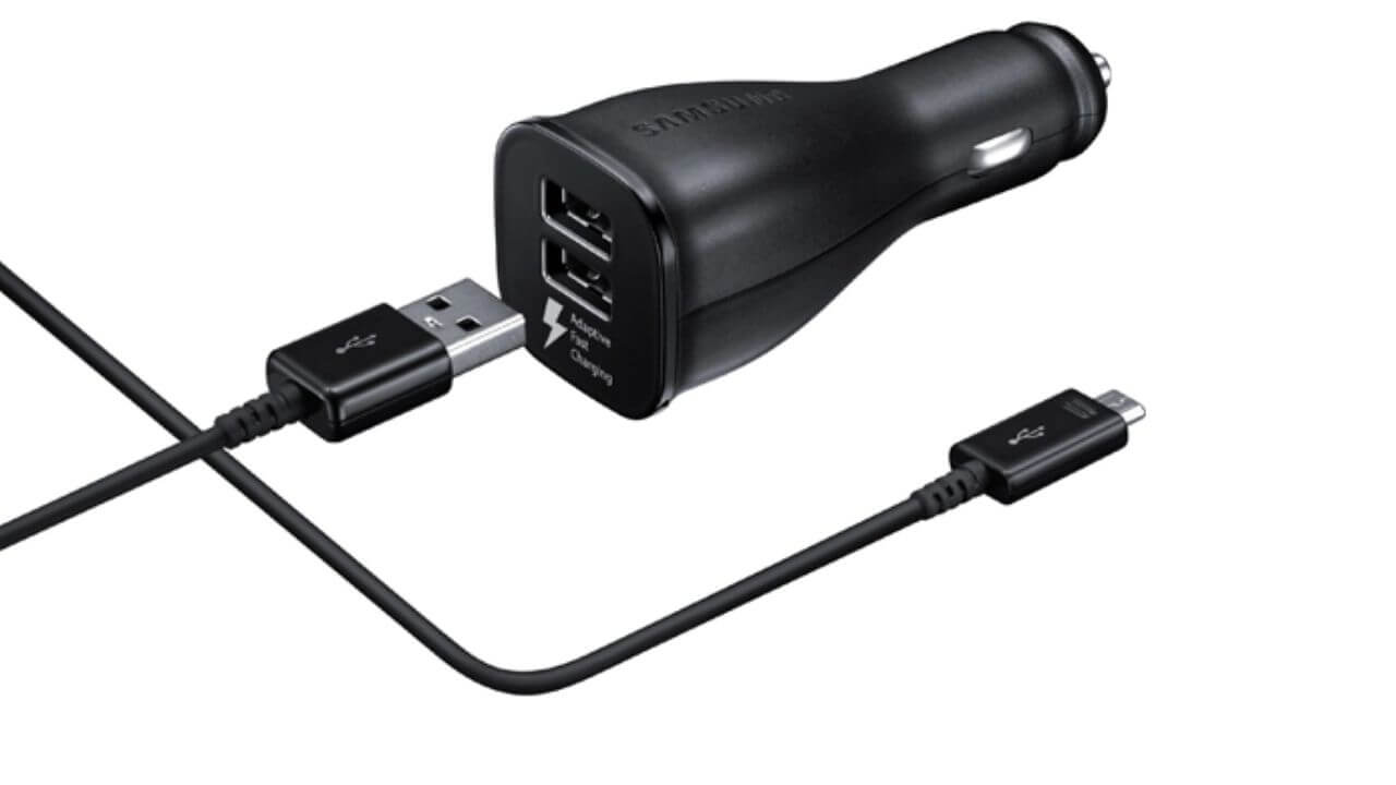 Samsung Adaptive Fast Charging Dual-port vehicle charger