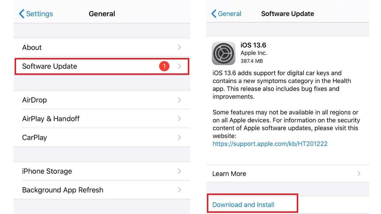 iphone xr software update download