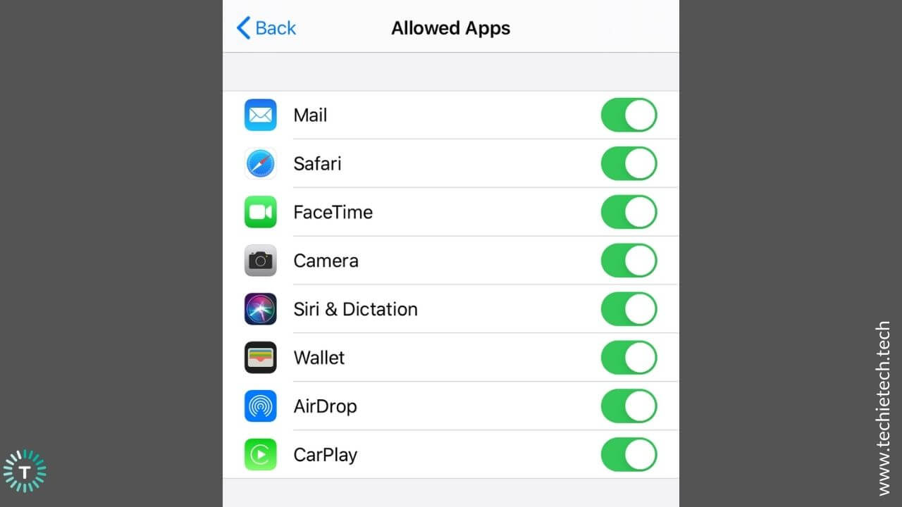 Check Allowed Apps