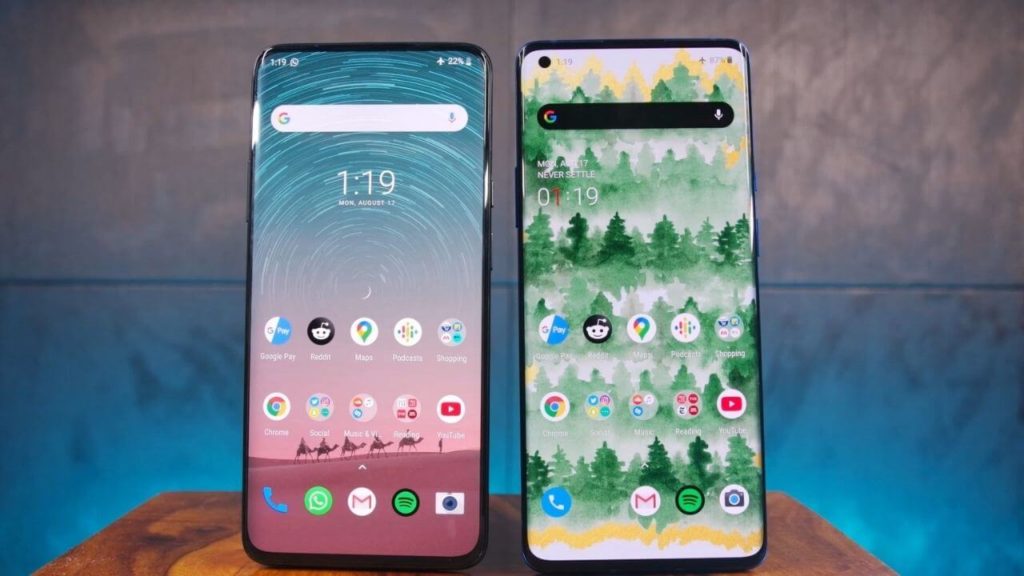 Display Comparison OnePlus 8 Pro vs OnePlus 7 Pro