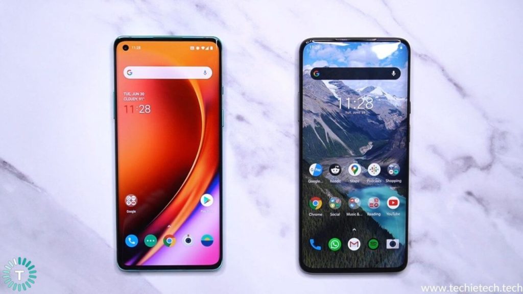 OnePlus 8 vs OnePlus 7 Pro Display Comparison