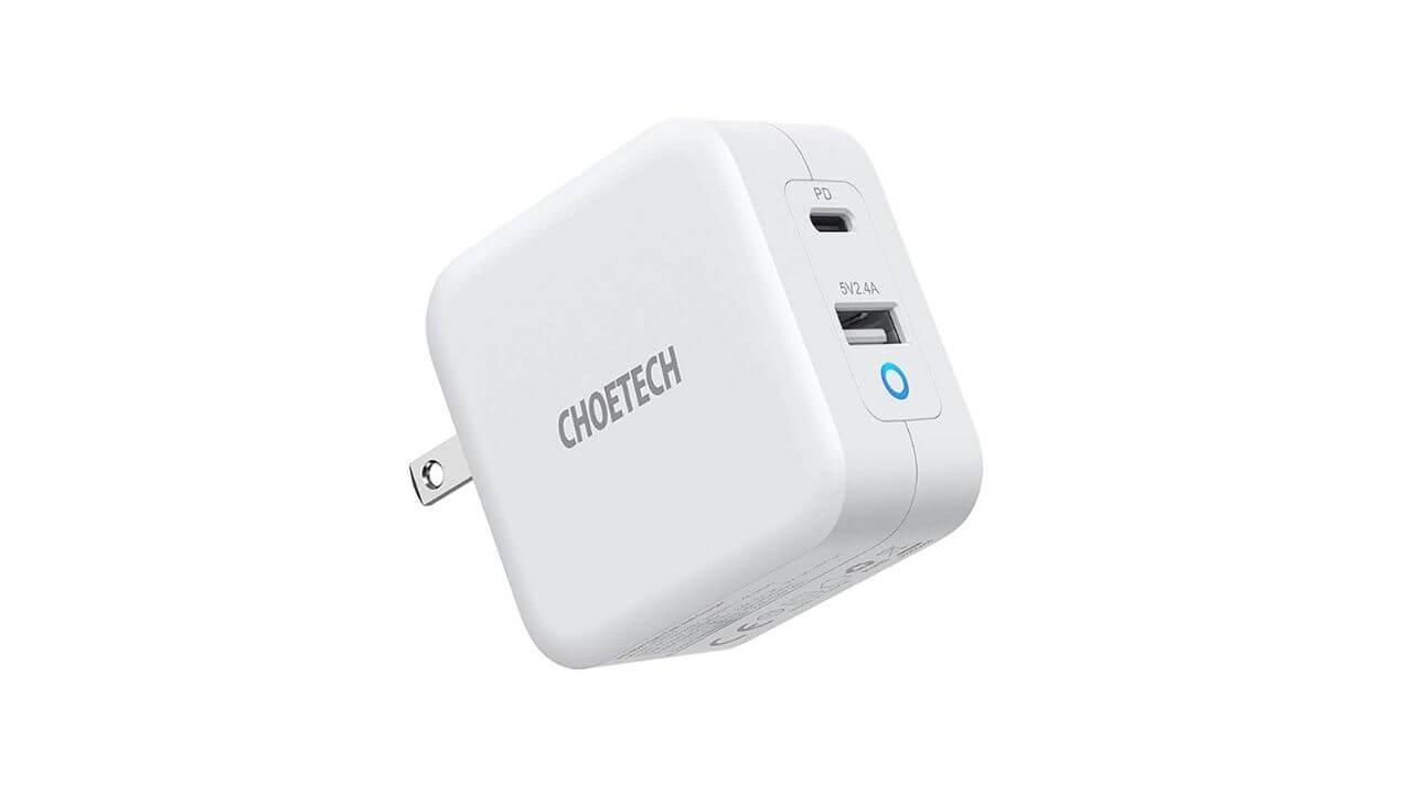 CHOETECH 65W 2-Port Fast Wall Charger