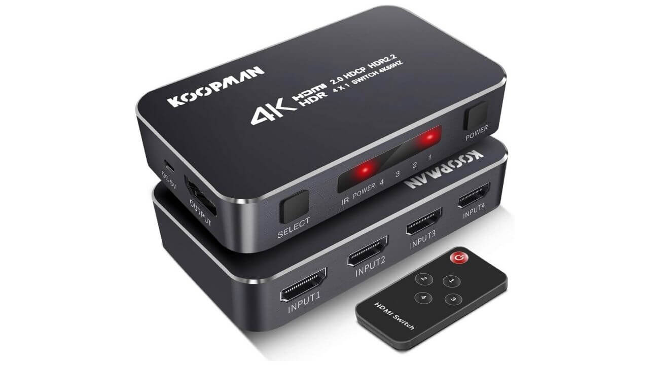 KOOPMAN 4-port HDMI switch