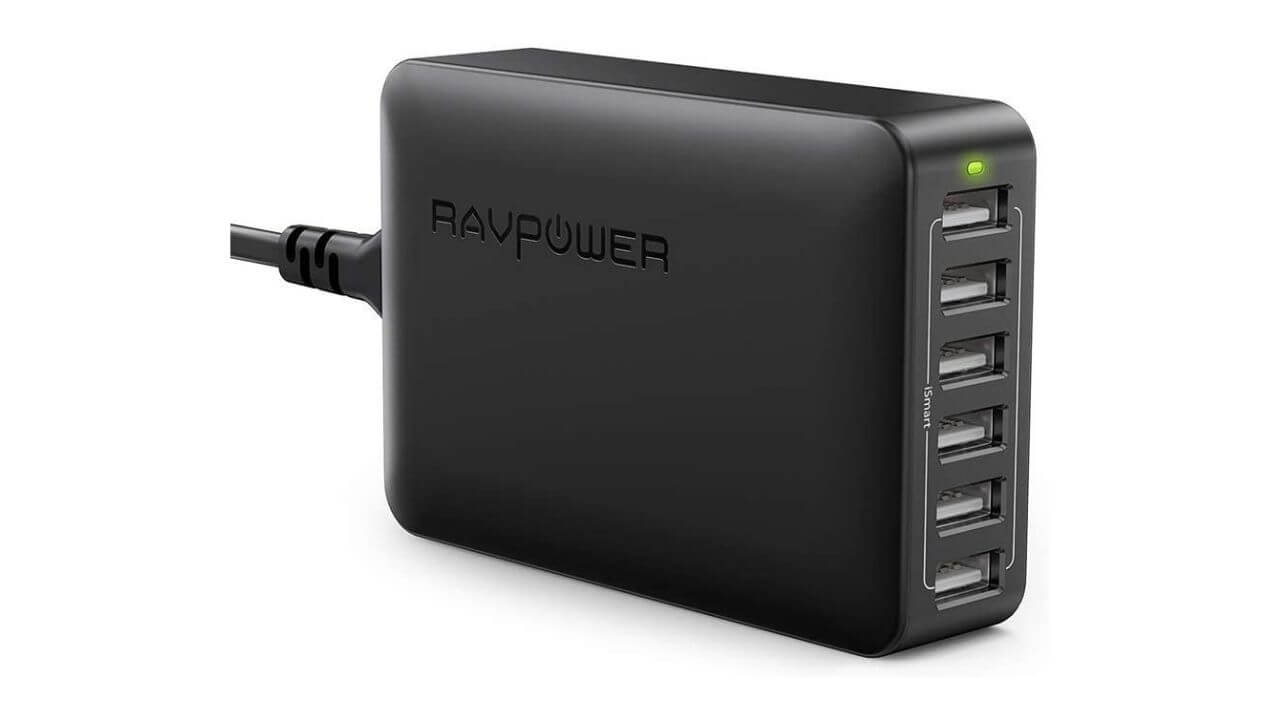 RAVPower 60W 6-Port USB Charging Station