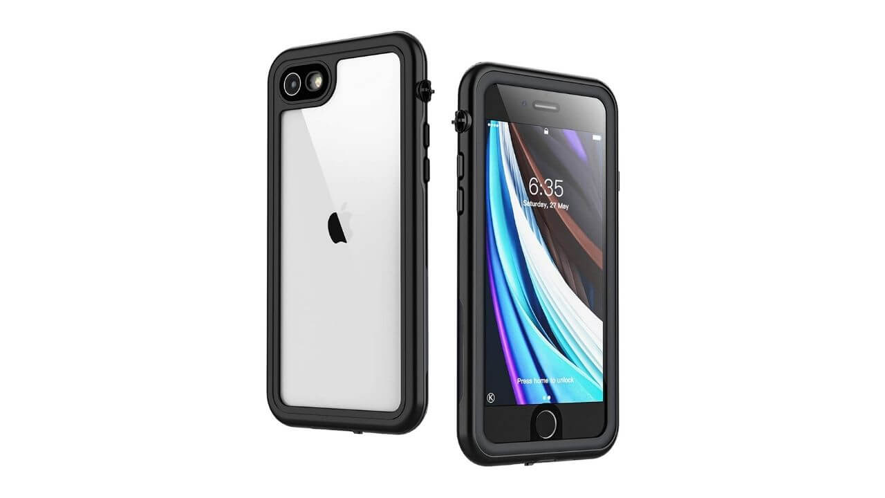 Singdo Waterproof Clear Case for iPhone SE 2020