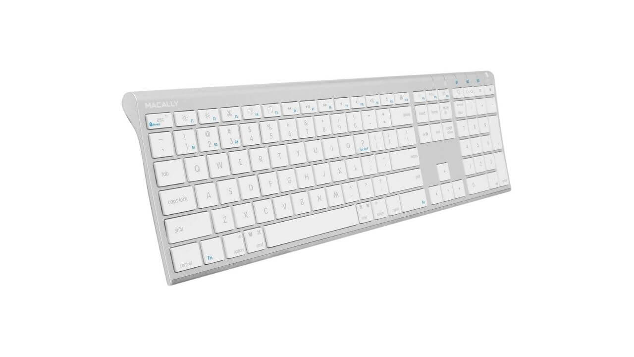 Macally Wireless Bluetooth Keyboard with Numeric Keypad