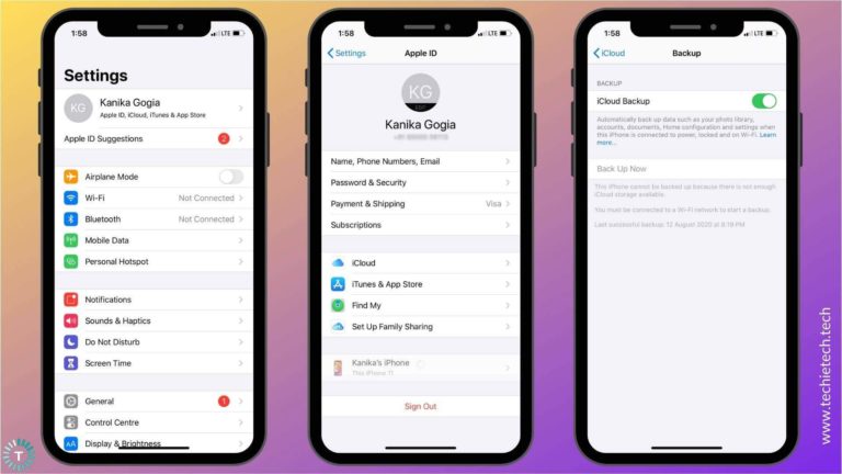 Backup ios