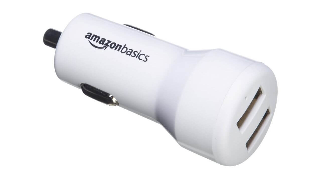 AmazonBasics Dual-Port USB Car Charger