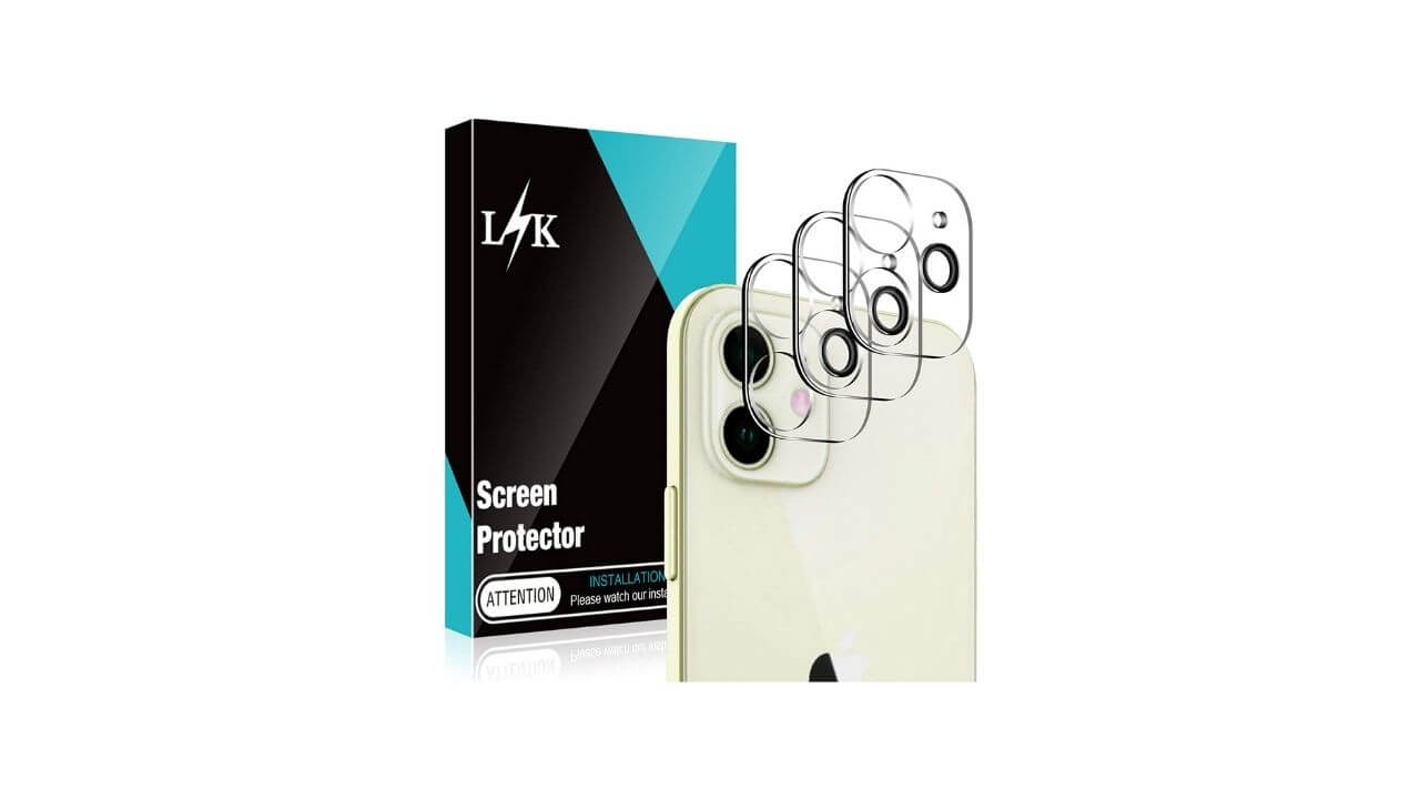 LK 3 Pack Camera Lens Protector for iPhone 12