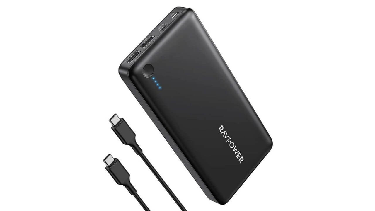 RAVPower 26800mAh USB-C Power Bank (Best portable charger for Samsung S20 FE)