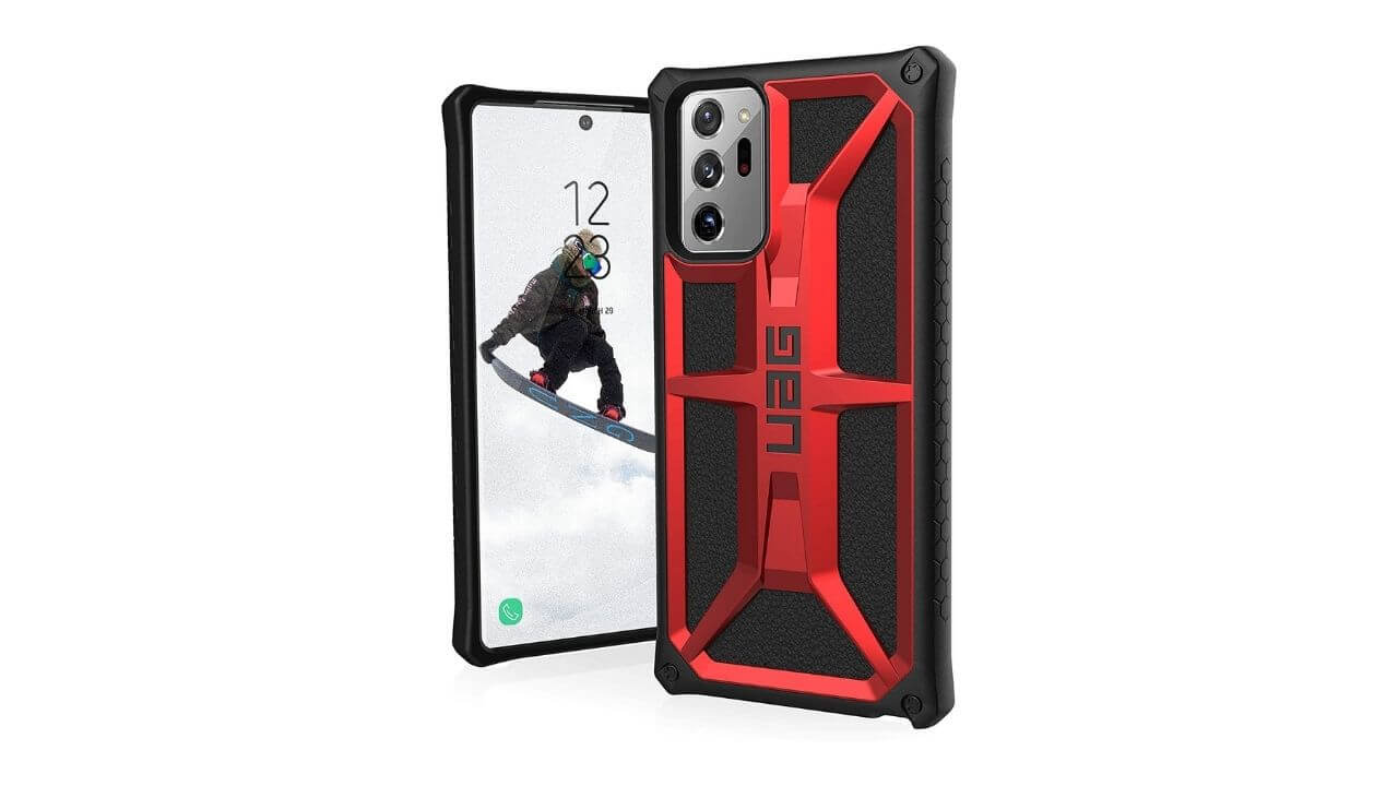 GreatCase for Samsung Galaxy Note 20 Ultra Case Shockproof Heavy Duty Cover with Soft TPU Hard PC Dropproof Scratch-Resistant Tough Protective Cases for Galaxy Note 20 Ultra 6.9 inch 2020 Red/Black 