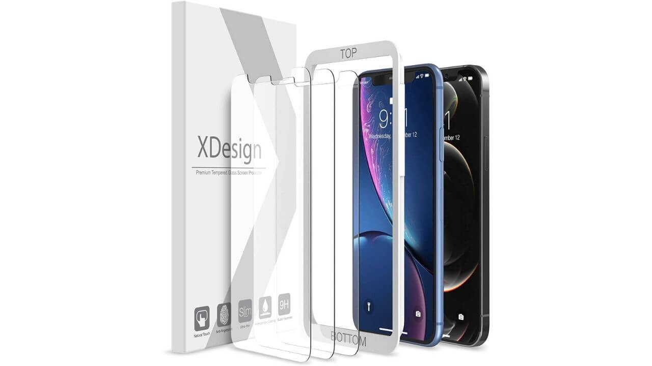 XDesign iPhone 12 Pro Screen Protector (Best rated and most affordable)