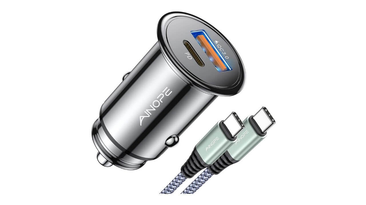 ANIOPE 36W Fast iPhone 12 Mini Car Charger