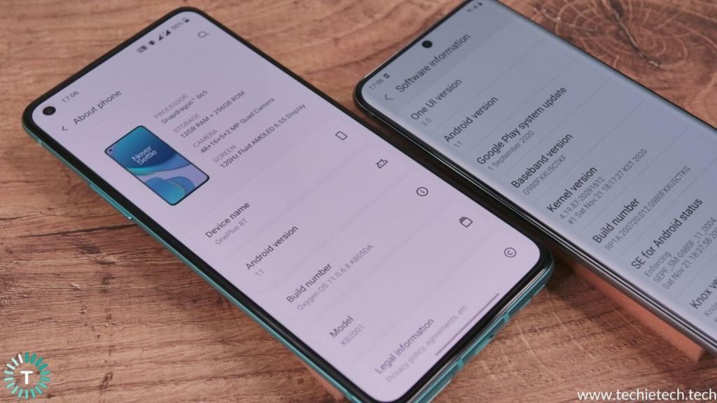 OnePlus 8T vs Galaxy S20 Performance Comparison