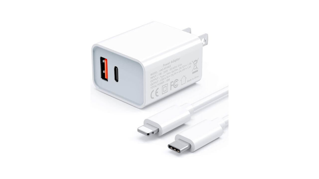 Powalaken Dual Port USB-C Charger for iPhone 12 Pro Max
