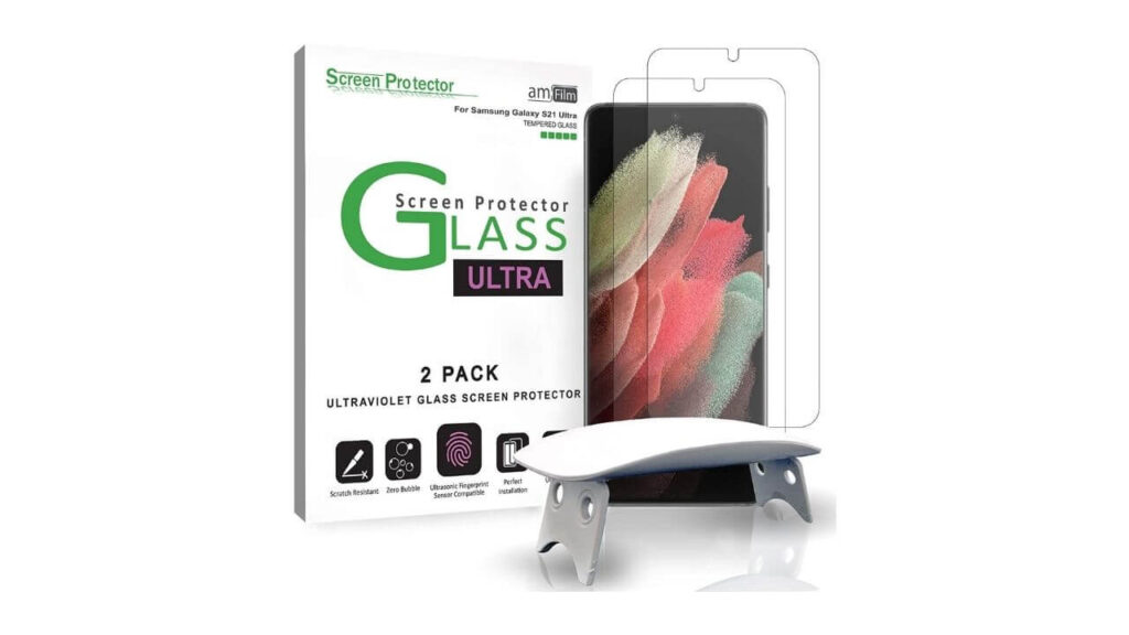 amFilm Tempered Glass for Samsung S21 Ultra