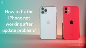 How to fix the iPhone not working after an update problem