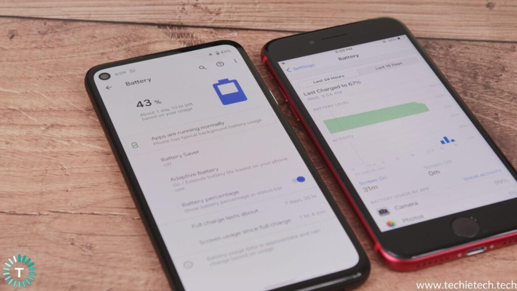 Pixel 4a vs iPhone SE Battery Life Comparison