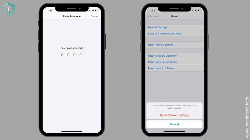 Reset Network Settings on iPhone Step 2